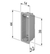 Gâche cuvette EASY-FIX LT 9,5mm ajustable - AVEC magnet