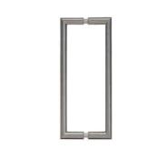 Paire de barre de tirage ronde - Type U pour porte en verre 