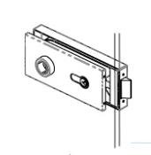 Serrure pene L CASMA 15100 QUADRA - Retrait V17mm - Cyl. Euro - 165x68