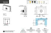 Serrure avec axe D12 CASMA 16026 - Bouton D25 anodisé noir - 109x76
