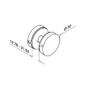 Connecteur de verre, Ø50MM, EG MOD 0742, Inox 304
