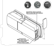 Charnière hydraulique LATUS 60 4CV1A - Fixation Verre/Verre