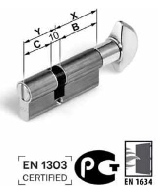 Cylindre de porte AGB 600 - Sécurité-Bouton