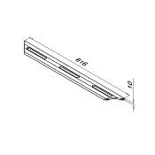 Profil de drainage pour garde-corps EASY GLASS SMART 60 x 115