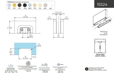 Contre serrure CASMA 15524 - 54x31 - Pour article SC-14600