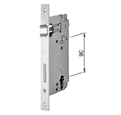 Serrure AGB PATENT GRANDE Mod. 3590 - 22x238mm extrem. carrées - Cylindre