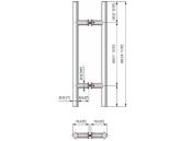 Barre de tirage tubulaire D25 - Type T - Longueur 500mm