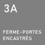 3A - Ferme-portes encastrs