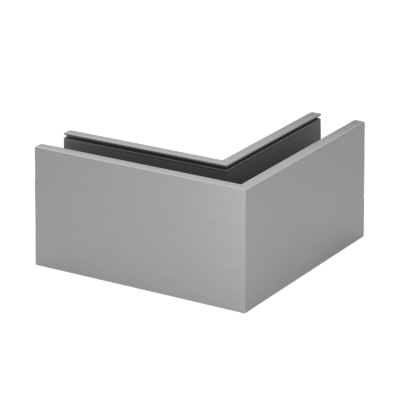 Profil U d'angle pour garde-corps EASY GLASS SMART 60 x 115 - Montage au sol