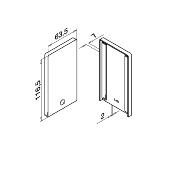 Embout pour garde-corps EASY GLASS SMART 60 x 115