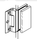 Charnière CASMA 13137 DERECTA - Retrait V12mm - 54x86 - Fixation murale