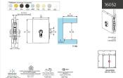 Serrure a rouleau CASMA 16052 - Cyl. Euro - 76x109