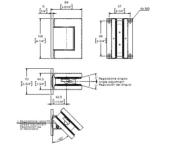 Charnière hydraulique LATUS 4LC1G Verre feuilleté - Fixation murale - Aile centrée