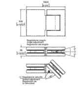Charnière hydraulique LATUS 4LV1S - Fixation Verre/Verre