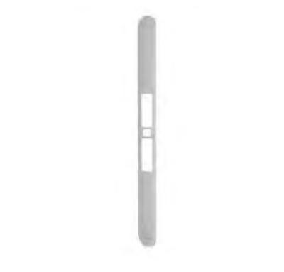 Cache-plaque de finition - 18x196mm - Pour serrure AGB TOUCH AND CLOSE ZERO AVEC LOQUET