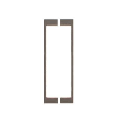 Paire de barre de tirage Slimline 20x8 - Type U pour porte en verre 