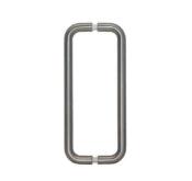 Paire de barre de tirage arrondie D19 - Type U pour porte en verre 