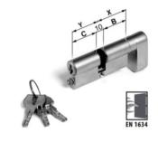 Cylindre de porte AGB OPERA SL - Clé-Bouton + indicateur d'occupation