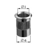 Oeillet encastrable pour loquet AGB pour double porte