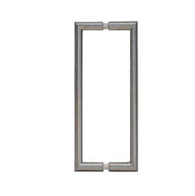 Paire de barre de tirage ronde - Type U pour porte en verre 