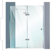 Charnière hydraulique LATUS 60 4CV1A - Fixation Verre/Verre