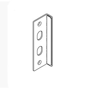 Gƒche rectangulaire - · utiliser avec serrure 16000, 16003, 16060