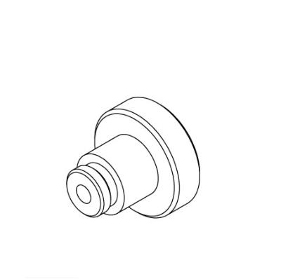 Bouton plat D50 CASMA 15626 pour boitier serrure