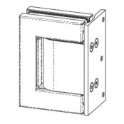 Charnière libre LATUS 4LLDS - Fixation murale - Aile décentrée